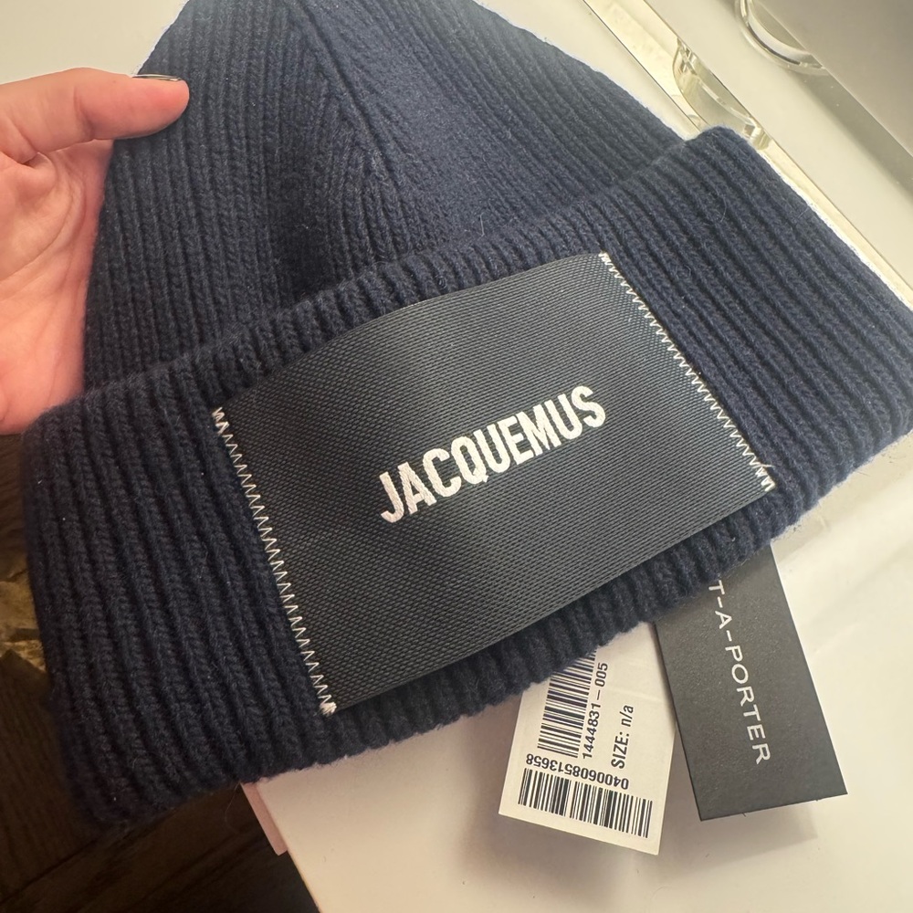 Jacquemus Navy Beanie
